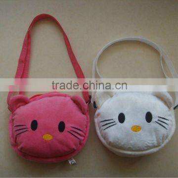 Plush cat bag