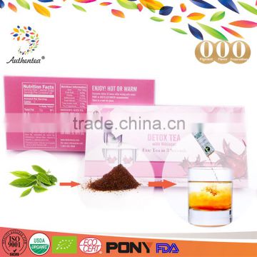 Authentea 10 Sachets China Organic Stevia Extract Health Detox Slimming Tea Extract Powder with Best Price