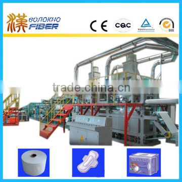 Airlaid absorbent pad production equipment for food, Airlaid absorbent pad making machine for food