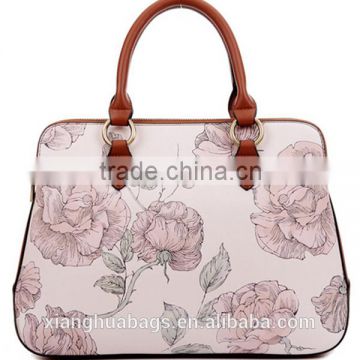 2016 the latest popular inkjet flower type bag, customizable color, Chinese wind bag