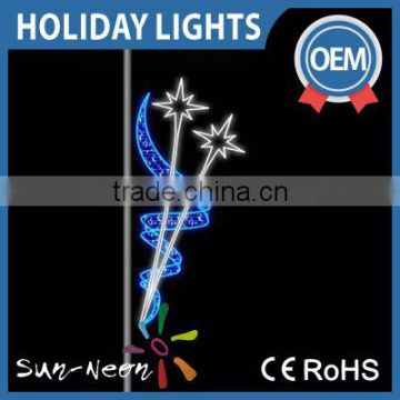 2016 High Quality Hot Dip Led Christmas Star Rope Light Motif