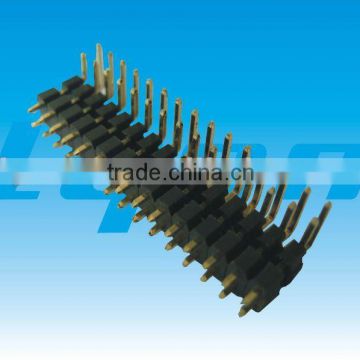 Dual Row Right Angle DIP Type Male Pin Header Connector