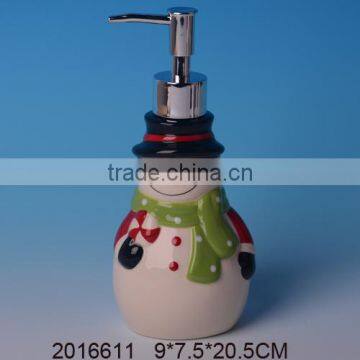 Wholesale bulk christmas bathroom accessories,ceramic decorative soap dispenser