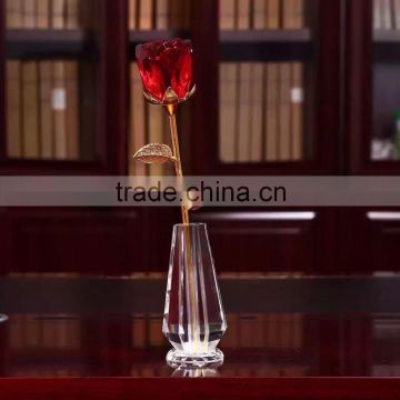 Natural Rose Crystal Artificial Flowers For Wedding Favors