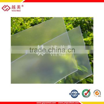 Guangzhou yuemei Grade A building material UV coated Light diffusing polycarbonate sheet for LED light