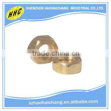shenzhen manufacturer customized brass threaded hexagon bolt