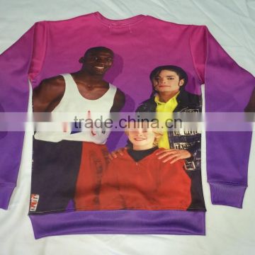 3D Multicolor Wholesale Custom Cheap Crewneck Sweatshirts 100% polyester