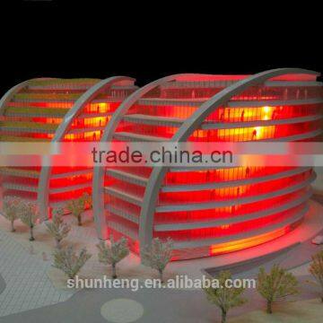 Miniature Architectural model with beautiful LED lights from China