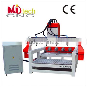 MITECH1313 hobby professional stepper 4 spindle cnc router