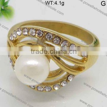 Guangzhou Factory Wholesale stainless steel rhinstone ring