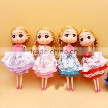 Korea ddung hot sale amazon Mobile phone bag chain wedding derss dolls custom key chain