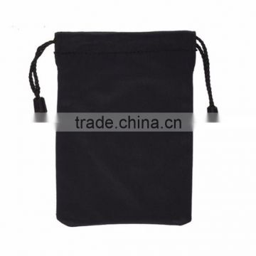 Customized reusable soft non-scratching microfiber cool drawstring bag
