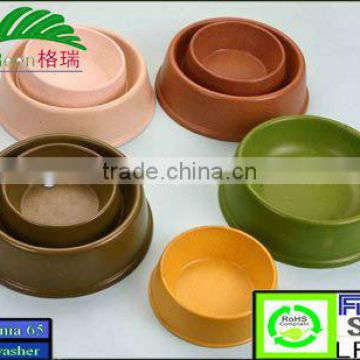 biodegradable bamboo fiber eco friendly pet bowls