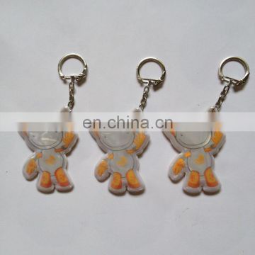 new design cute reflective PVC keychain price cheap