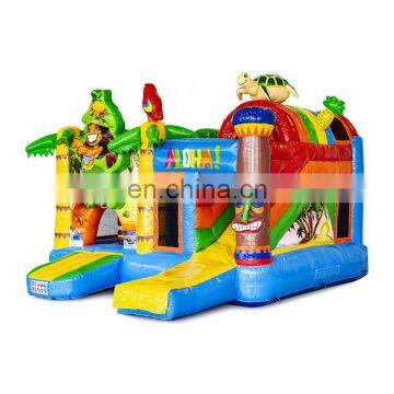 Aloha Inflatable Residential Bouncy Castle Jungle Bounce House Bouncer With Slide