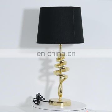 Western creative design living room decoration hotel luxury gold metal lamps for bedroom