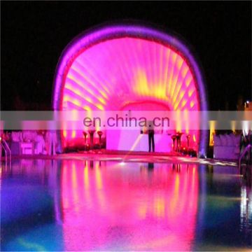 China Supplier Parties Events Inflatable Selfie Shell LED Light Photo Booth Shell Roof Top Tent for Sale