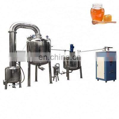 CE Honey Filtering Machine Processing 2020 Low Temperature Vacuum Honey Purify Machine Vacuum Honey Thicker Stainless Steel