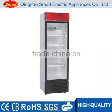 supermarket vertical single/double glass door refrigerated showcase upright showcase refrigerator fridge