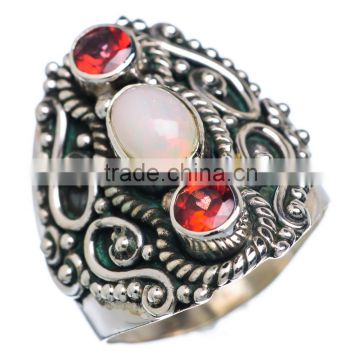 RARE ETHIOPIAN OPAL 925 STERLING SILVER RING ,925 STERLING SILVER JEWELRY WHOLE SALE,JEWELRY EXPORTER
