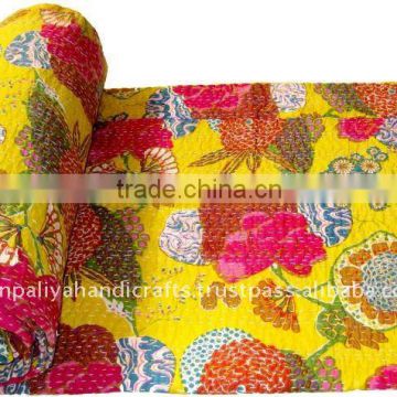specialized range of kantha bothside print blanket throw quilts for limited time offer from manufacturers in india