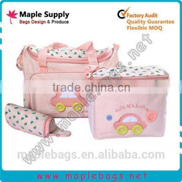 Pink cute baby diaper bag mummy bag