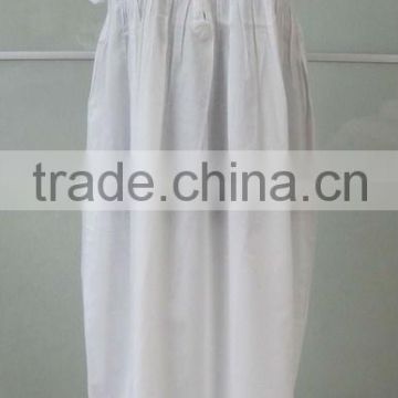 Handmade smocked cotton nightgown