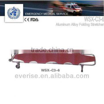 aluminum alloy folding stretcher; mortuary transfer corpse funeral stretcher