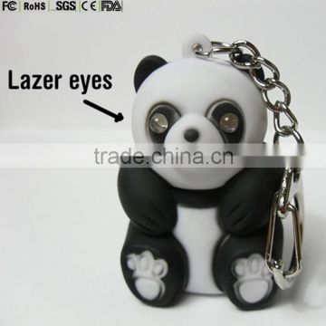 panda shape pvc 3d keychain, custom cute panda shape pvc 3d keychain, oem PVC soft keychain in Shenzhen