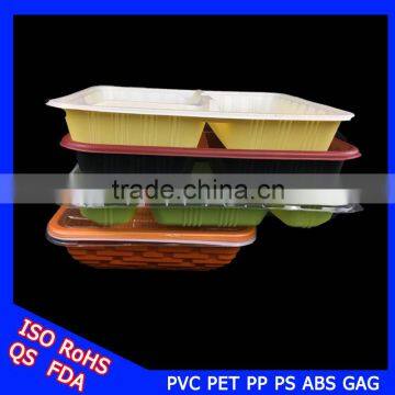 wholesale plastic color hot suhsi food packaging