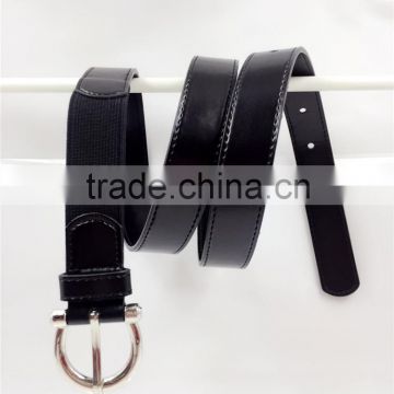 women's PU belt with adjustable elastic
