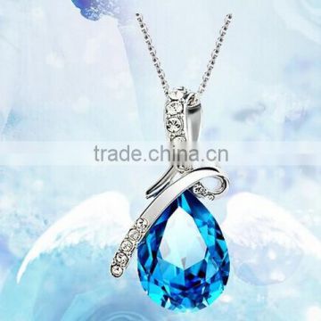 Women Jewelry Necklace Fashion Crystal pendant alloy ailver bracelet chain