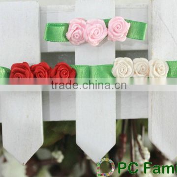 Wholesale polyester ribbon rose