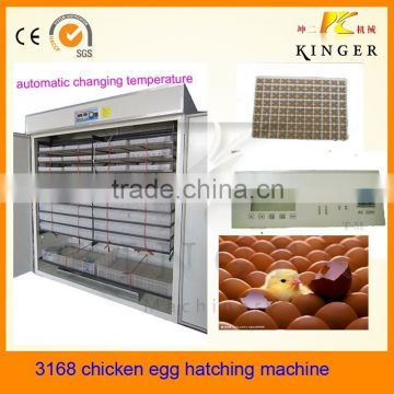 high rate egg incubator/ egg hatching machine containing 3168 eggs popular in Africa