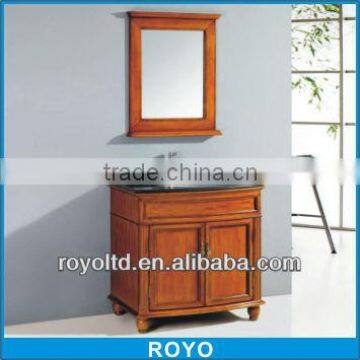 RA001 solid wood antique bathroom cabinet