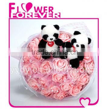 adorable plush toy bouquet wedding gifts panda