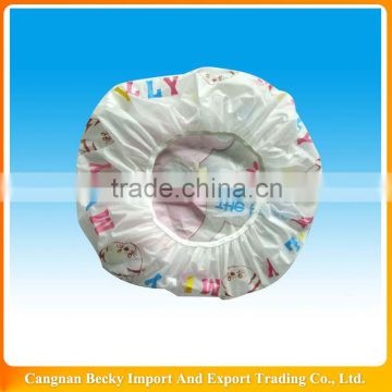 2014 new design promotional soft baby shower cap