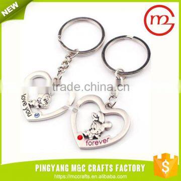 fob cheap promotional plating shopping trolley coin keyring