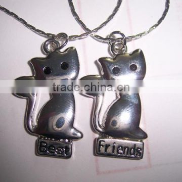 Lovers love cat alloy necklace