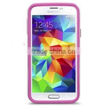 Wholesale newly design Double Layer phone case,advanced PU case, premium case for Samsung Galaxy S5