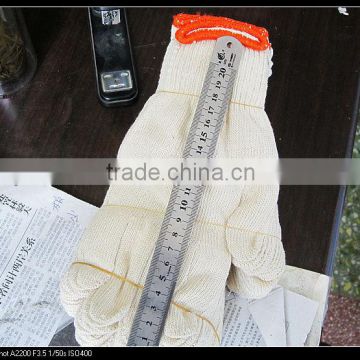 Bleach White Dot 100% Cotton Knited GLoves Cotton Stirng Knit Cotton Gloves Knitted Working GLoves PVC dot Palm Cotton Gloves