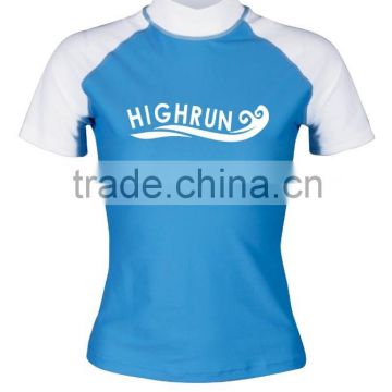 Hot Sale High Quality UPF50+ Short Sleeve Swimming Wear for Women