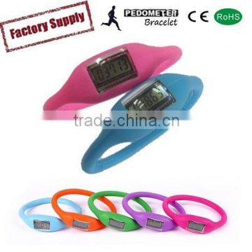colorful popular digital step counter bracelet