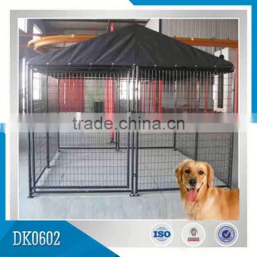 Clamps Connected Dog Steel Fence Structure House With Cover