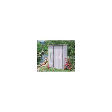 Portable Eco Friendly Mini Cream Metal Garden Shed With Deep Roll-Formed Wall Panels
