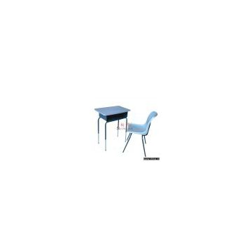 Adjustable single Desk & Chair,school furniture