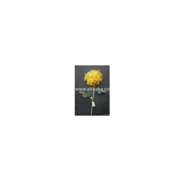 artificial mum flower/ chrysanthemum flower-Yellow color