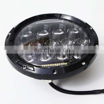 dot sae e9 7 inch accessories 7" LED head lamp with high low beam for jeep wrangler 4x4 off-road
