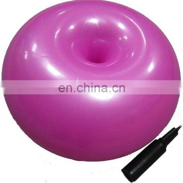 wholesale eco PVC apple shape gym ball with pump