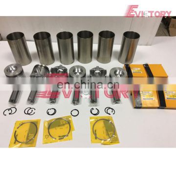 For caterpillar E200B engine cylinder liner kit  3116 3116TA piston + ring cylinder sleeve